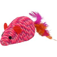 Souris BIBI rose 18 cm Jouet pour chat - animallparadise