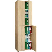 Gabinete de archivo de gabinete de oficina Lona 6-fold 220x70x40 - VCM