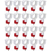 Abreuvoir à poulet, 20 pièces, mangeoire polyvalente pour volaille, canard, oiseau