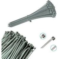 Lot de 100 attaches câbles gris diamètre 9mm