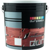 Rivestimento graffiato plastico idrorepellente bianco quarzi purissimi esterni formato 8 kg - confezione 1