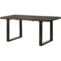 Tavolo da pranzo in legno di acacia / legno riciclato 180x90x80,5 laccato marrone SEVILLA 23
