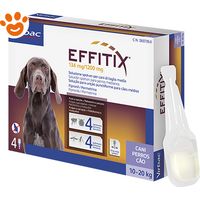 Virbac Dog EFFITIX Spot-On Cani di Taglia Media (10-20kg) - Virbac Dog EFFITIX Spot-On Cani di Taglia Media (10-20kg) - Confezione Da 4 Pipette