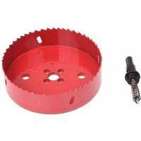 Scie cloche 125 mm – Couronne de forage pour plaque en liège, plastique et plâtre – Pour matériaux de construction secs, bois, métal