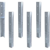 Wickey Bodenanker Erdanker Winkelanker-Set SolidLock für Spielturm & Schaukel, Anker, Pfostenanker für Klettergerüst & Gartenzaun - 6 Stk.