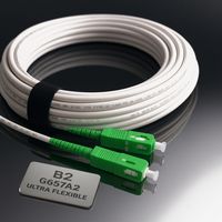 Elfcam – Câble fibre optique SC/APC à SC/APC 1m – Monomode 9/125μm – Gaine LSZH faible fumée – Connecteurs céramiques pour FTTH