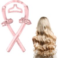 Boucles Sans Chaleur, Bigoudi Bandeau de tige de curling sans chaleur Rouleaux à cheveux pour cheveux longs Grandes boucles Outils de coiffure bricolage pour cheveux longs et moyens