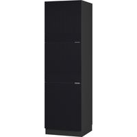 Meuble pour four Fame-Line, Noir rayé, 60 cm, Vicco