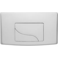 Siamp – Plaque de commande WC double touche – Integra Bâtichasse 500/535 – Finition blanche – Châssis et visserie inclus