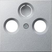 Gira Zentralplatte Sat/TV/Radio 3-fach alu System 55 086926 Schraubbef