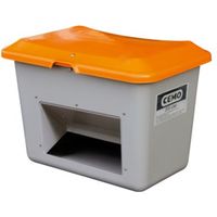 CEMO Streugutbehälter Plus3 200 Liter mit Entnahme grau/orange