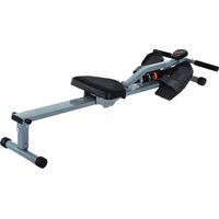 Máquina de Remo Resistencia Réglable 12 Niveaux, Pantalla LCD, Fitness, Musculación, Home Gym, 200x50x40 cm