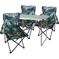 4-teiliges Campingmöbel Set Camouflage-MMC330870+3xMPO2469