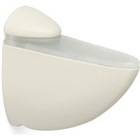 Soporte Regulable para Baldas de Cristal y Madera Fabricado en Zamak Acabado en Crema Para Baldas con Espesores de 3-26 mm Medidas 266070 mm Sistema de Fijación Atornillado 2 Unidades -