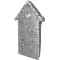 Betonfigur Miniaturhaus - handgefertigte Dekoration für Garten und Haus