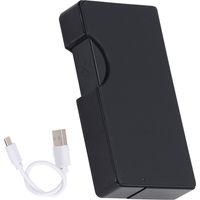 Étui à cigarettes noir avec briquet électronique rechargeable USB, coque en aluminium haute résistance, support à cigarettes et briquet électrique en caoutchouc