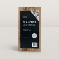 Lot de deux planches rectangulaires en bois d'olivier pour fumage