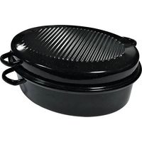 Kochstar Slim Olla de barro de acero esmaltado negro 34 cm