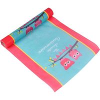Chemin de Table Jetable "Chouette" 28cmx5m Bleu & Rose