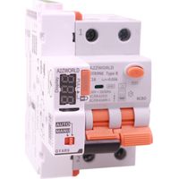 RCBO Interruttore Magnetotermico Differenziale Con Riarmo Automatico Tipo B Curva C 1P+N 2M 6000A 30mA AC 230V 3 Tentativi Disponibili 16A 20A 25A 32A 40A (C16A)
