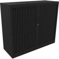 Armoire métallique unicolore à rideaux Mendi