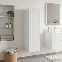 vidaXL Wall-mounted Bathroom Cabinet High Gloss White