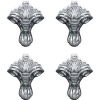 4 Pieds traditionnels chromé Burlington pour baignoire - Aquatop