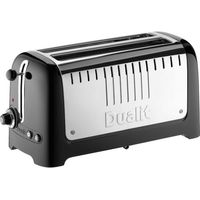 Tostadora 2 ranuras 2000w negro/acero inoxidable - 46065 - Dualit -