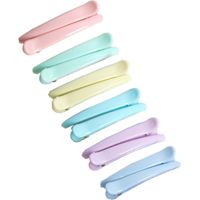 12pcs anti slip colored plastic duckbill crocodile hair clip, suitable for women, infants, and girls