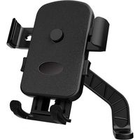 Support de téléphone pour vélo, support de téléphone pour guidon de moto, support de téléphone portable pour vélo, moto, compatible avec téléphone de 4 à 7" (avec poteau)
