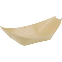 Barco de madera de 140x82 mm, para aperitivos (50 unidades)