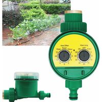 Ordinateur d'arrosage automatique Minuterie d'arrosage Minuterie d'arrosage Horloge avec plusieurs programmes d'arrosage pour l'agriculture à effet de serre de jardin 2