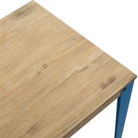 Mesa Lunds Cuadrada 70x70x75cm Azul en madera maciza de pino acabado vintage estilo industrial Box Furniture