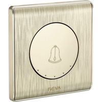 Interrupteur sonnette porte Bouton réinitialisation 86x86 automatique motif cloche 250V