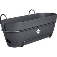 Balconnière Elho Vibia Campana 50cm Anthracite Kit Balconnière Design Avec Réserve D'eau - Elho