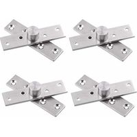 bisagras pivotantes de puerta giratorias ocultas de 360 grados, bisagras pivotantes para puerta de acero inoxidable engrosadas, bisagras superiores e inferiores de madera para gabinetes, ventanas y pu