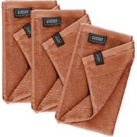 SCHÖNER WOHNEN asciugamano per gli ospiti SENSE - Set da 3 30x50 cm, ruggine