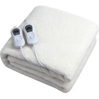 Manta eléctrica HU 665, 170 x 1500 cm, apagado automático, protección contra sobrecalentamiento, control de temperatura de 3 niveles, lavable a máquina, compatible con colchones estándar, manta eléctr