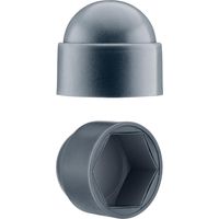Cache-écrous M10 pour clé de 17 Anthracite 50 pcs. Bouche-trou