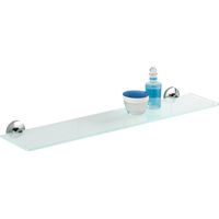 Wenko 22175100 Cuba - Supporto Per Bagno, In Zinco Pressofuso Cromo, 60 X 5 X 13,5 Cm