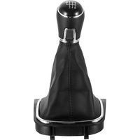 Schaltknauf, kompatibel mit Golf- und Sagitar-Modellen, 5/6-Gang-Schaltknauf aus Leder, schwarze Nähte, Lederknauf, 6-Gang-Set, einteilig.