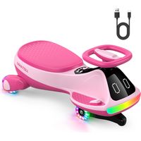 GOPLUS Moto Électrique Enfants 6V – 1 Place, Vitesse 2,5-3 Km/h, Charge 30 Kg – Phare Et Klaxon – Dès 3 Ans (Bleu)