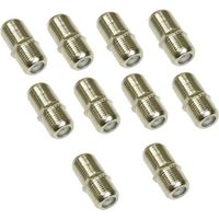 Connecteurs Raccord F - AERZETIX - 10 pièces - Femelle-Femelle - Coaxial