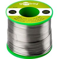 Goobay Fil de soudure 250g argenté diamètre 0,80 mm