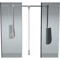 Penderie escamotable LIFT 750 - fixation latérale - 15 kg - aluminium - AMBOS
