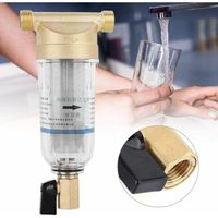 Filtre à sédiments réutilisable pour eau de puits – Filtration 40-80 microns – Matériau transparent antidéflagrant – Nettoyage automatique