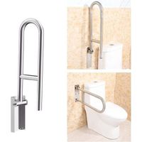 Barre Dappui Wc Handicapé, Barre D'appui De Sécurité Pliante Pour Toilettes, Barre D'appui Avec Un Anneau Lumineux, Rotation Verticale à 90°, barre D Appui