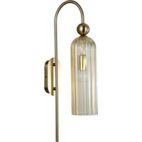 Applique Piega ambre laiton/verre E14 LightPrestige