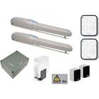 Nice – Kit d'automatisation pour portail battant jusqu'à 2m – 24V – Montage extérieur – Technologie bidirectionnelle – Détection d'obstacles