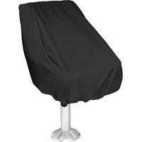 Funda para asiento de barco 210D, protección UV y contra la intemperie, color negro - 56 x 61 x 64/30 cm